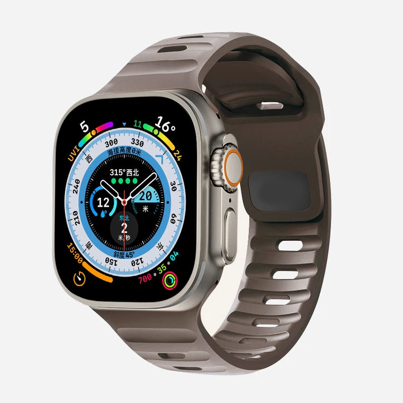Soft Silicone Strap For Apple Watch Band Ultra 49mm 44mm 45mm 42mm 41mm 40mm 38mm sport Watchband iwatch Serise 8 7 6 5 bracelet