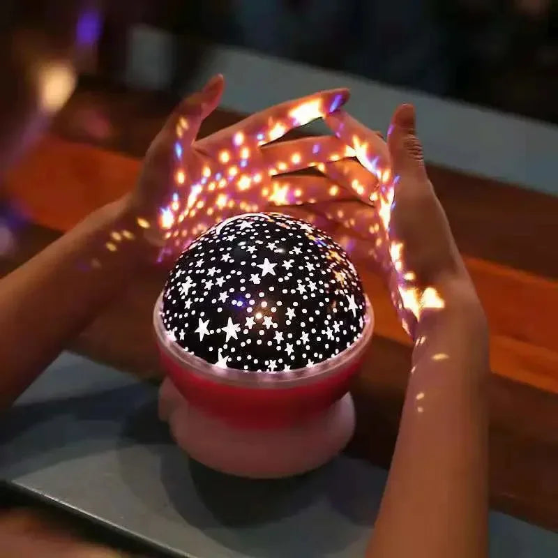 GGbingo Night Lamp Projector Starry Sky Night Light Lamp Decor Rotating Starry Nursery Moon Galaxy Projector Table Light