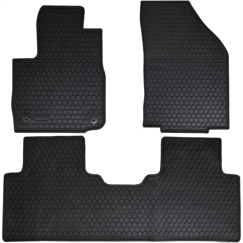 Custom Fit Car Floor Mats for 2018-2024 Chevy Equinox GMC Terrain Odorless Rubber All Weather Liners Black