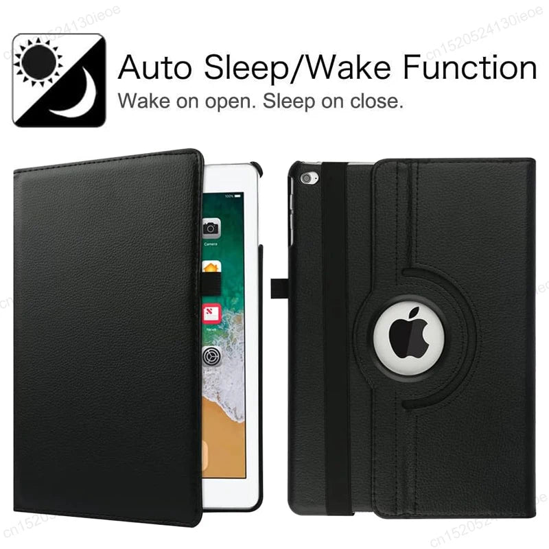 Case for IPad 9.7 2017 2018 IPad Air 2 3 4 5 iPad Pro 11" 10.2 7th 8th 9th 10 10th Gen Mini 6 7Case Rotating Stand Tablet Cover
