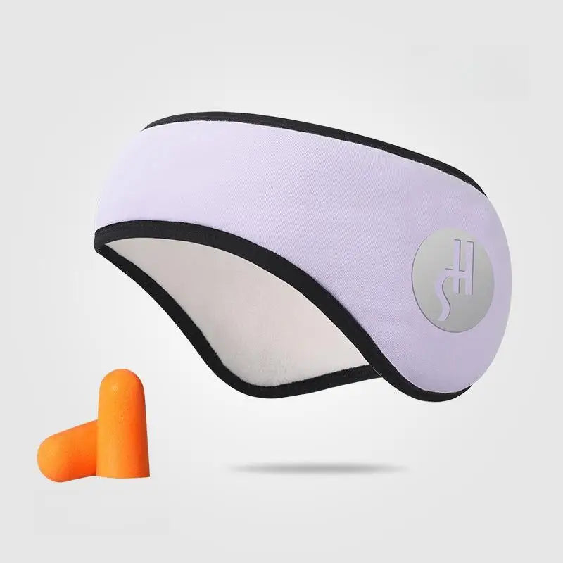 2 in 1 Earplugs And Adjustable Eye Mask Noise Reduction Travel Nap Sound Insulation Earmuffs for Better Sleep Anytime for Office