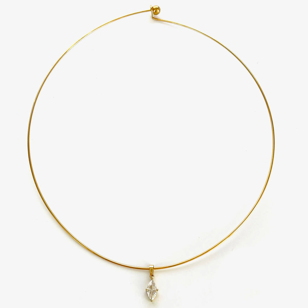 Peri'sbox Statement 5 Designs Sparkling AAAA Zircon Pendant Necklaces for Women Stainless Steel Choker Necklace Fashion Jewelry