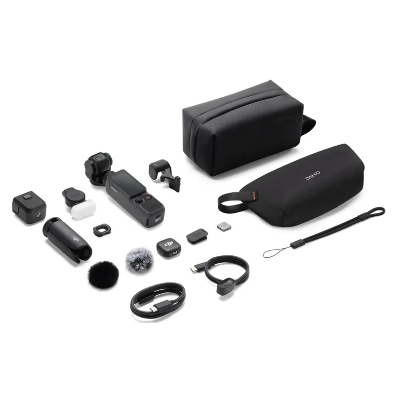 DJI Osmo Pocket 4 Camera 1" CMOS & 4K/240fps 2× Lossless Zoom 3-Axis Stabilization 107GB Built-In Storage & 800MB/s Transfer