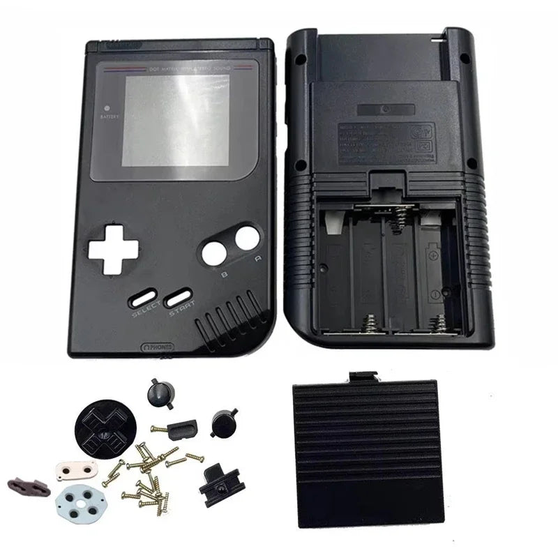 For Gameboy Classic GB DMG Shell Replacement Kit High Quality Console Housing With Buttons Conductive Pads Screws Accessories