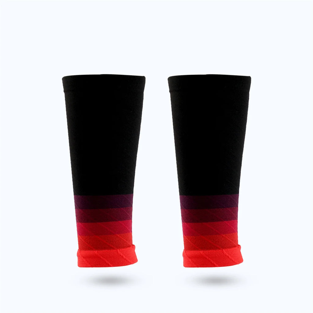 1 pair of calf support compression sleeves, suitable for men and women running without foot socks, outdoor sports marathon cycli