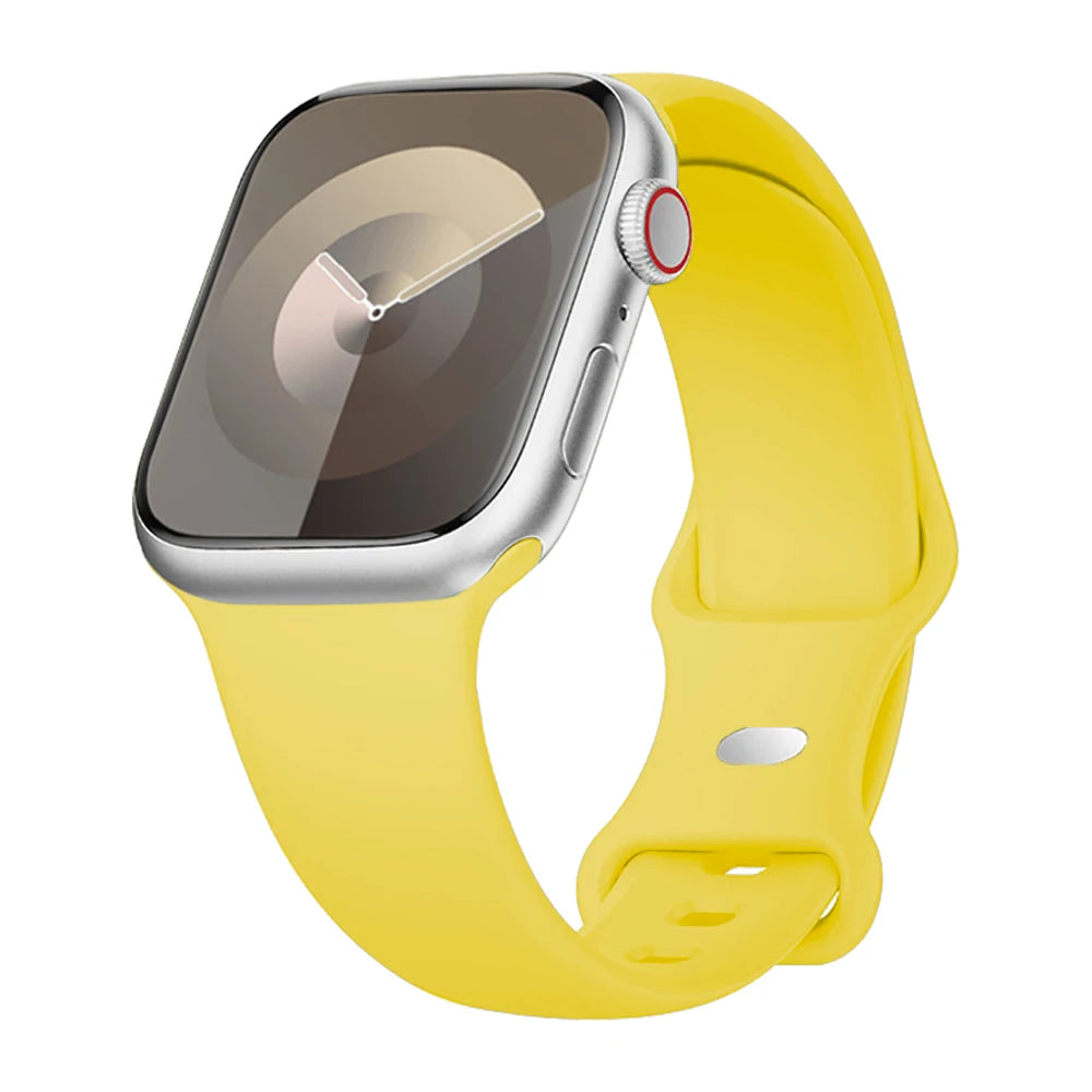 Strap for apple watch band 40mm 44mm 45mm 49mm 41mm 46mm 42mm silicone correas bracelet iwatch series 3 5 6 7 8 9 ultra 2 se 10