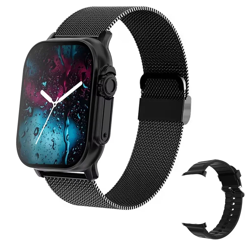 2026 New Men Smart Watch 2.01 Inch HD Screen Bluetooth Call Health Fitness Tracker Multi Sport Mode Smartwatch For Android IOS