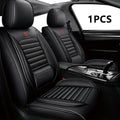 Universal Leather Car Seat Covers for SUVs  Sedans Trucks Breathable Elegant Easy-Clean Comfortable Fit Airbag Port Waterproof