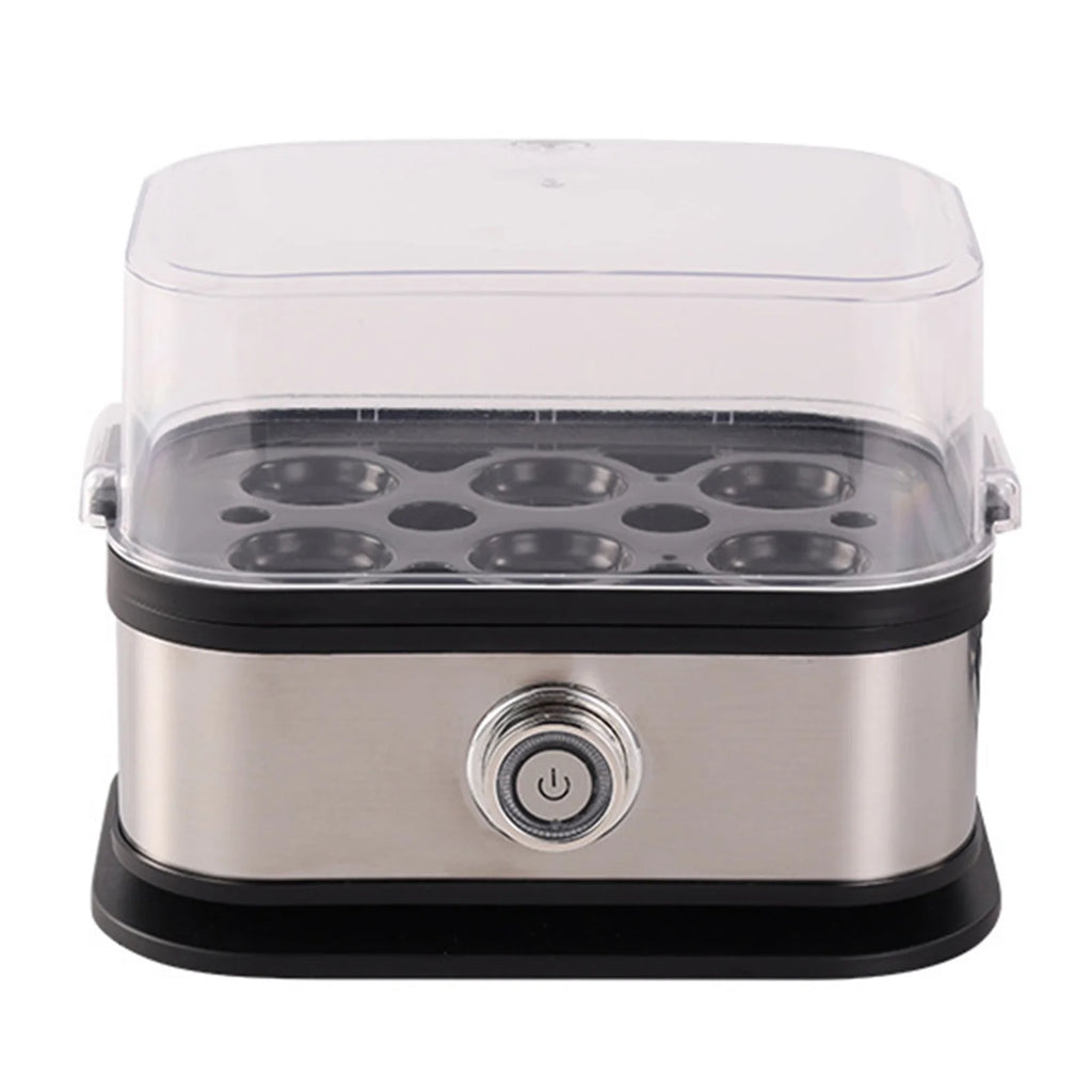 Electric Egg Cooker with Auto Shut-Off Food Steamer 6-Egg Capacity Egg Poacher for Hard Boiled Eggs