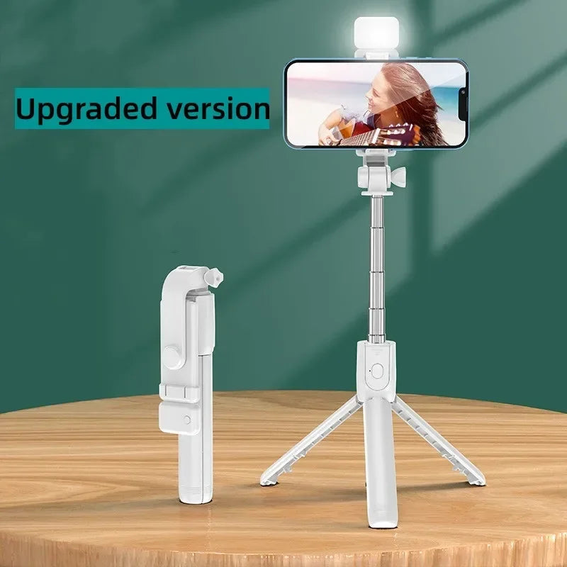 Retractable Wireless Live Broadcast Stand Mobile Phone Live Holder Smartphone Dimmable With Selfie Stick LED Fill Light Video