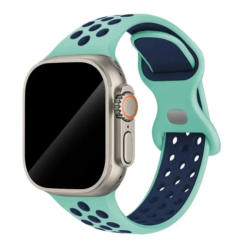 Strap For Apple Watch Band 44mm 49mm 45mm 40mm 41mm 38mm 42mm correa Breathable sports bracelet iwatch series 8 SE 7 6 5 9 Ultra
