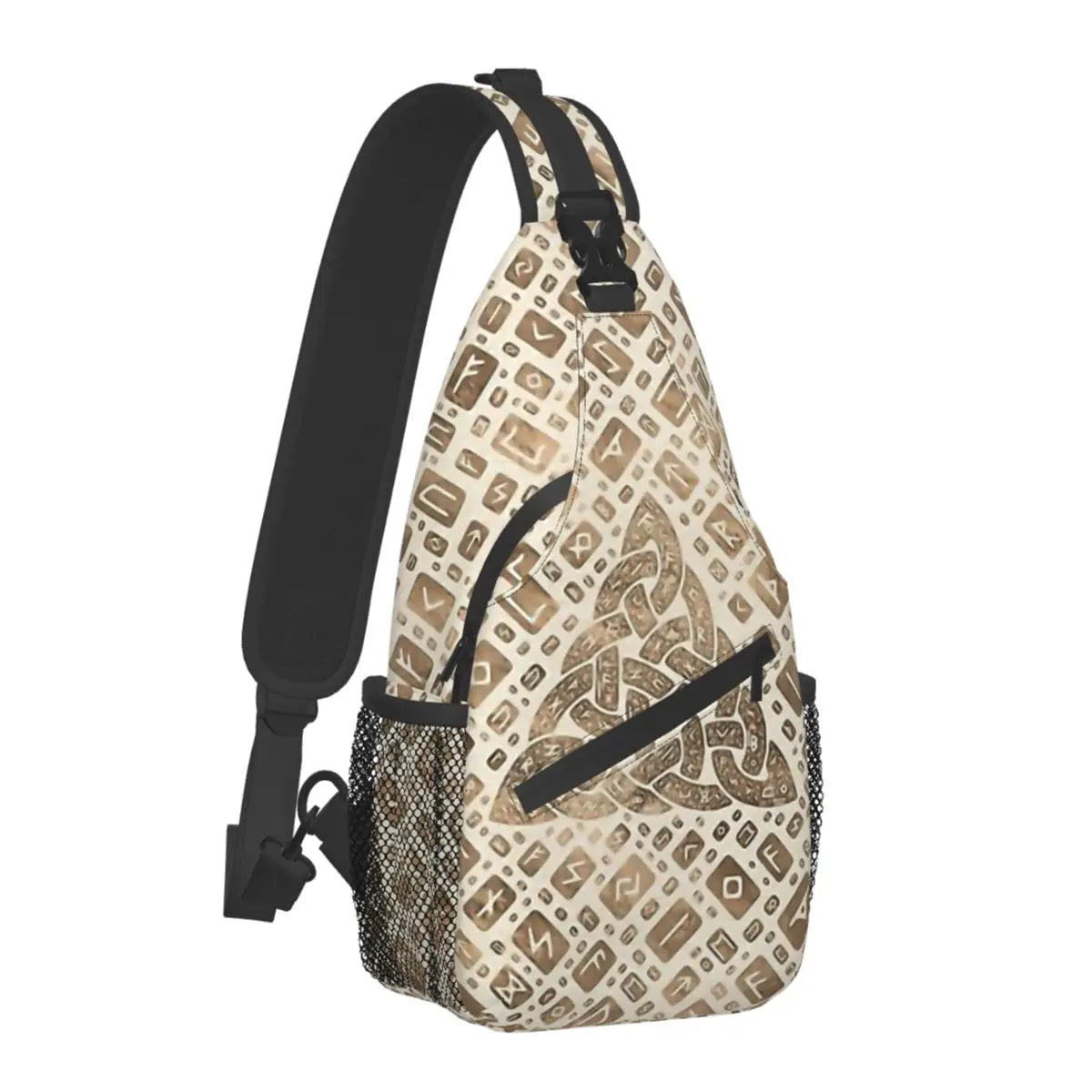 Norse Mythology Viking Crossbody Bag Sports Tree Of Life Triquetra Chest Bag Unisex Women Man Fashion Shoulder Backpacks Travel