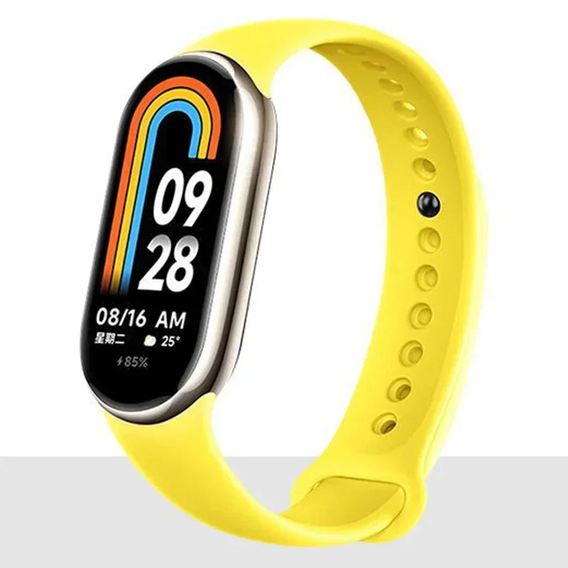 Silicone Strap For Xiaomi Mi band 8-8 NFC Sport Belt Replacement miband8 Bracelet waterproof smart band 8 watchband Accessories