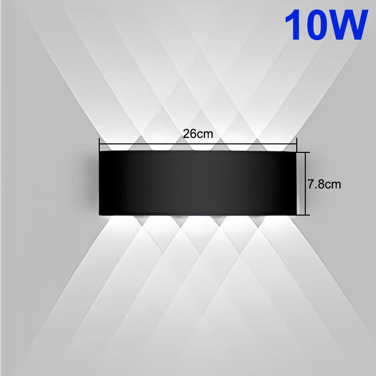 Up and Down LED Wall Lamp Waterproof Interior Wall Light For Bedroom Living Room Corridor Indoor Outdoor Lighting