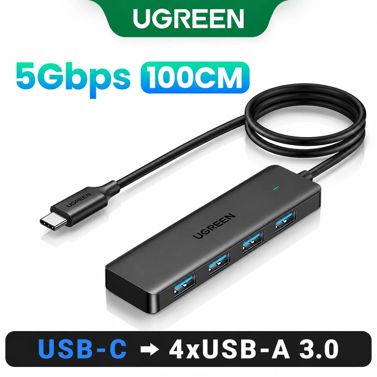 UGREEN USB 3.0 Hub 4 Ports  USB HUB Slim for Mouse Keyboard Compatible with MacBook Pro Air Laptop Desktop PC Xbox PS5 Splitter