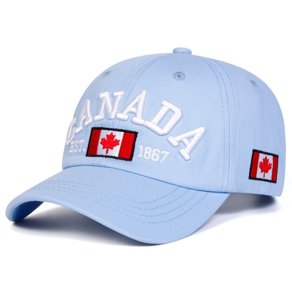 Fashion Cotton Canada Baseball Cap Flag of Canada Hat Snapback Adjuatable Mens Baseball Caps Gorras