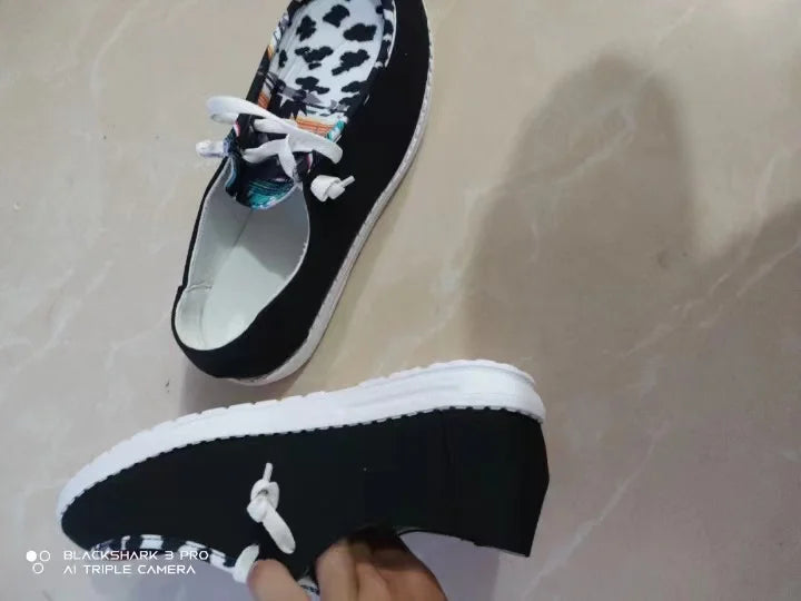 2022 Cow Print Canvas Shoes Men Low Animal Printed Men Casual Vulcanized Shoes Fashion Streetwear Man Skateboard Shoes