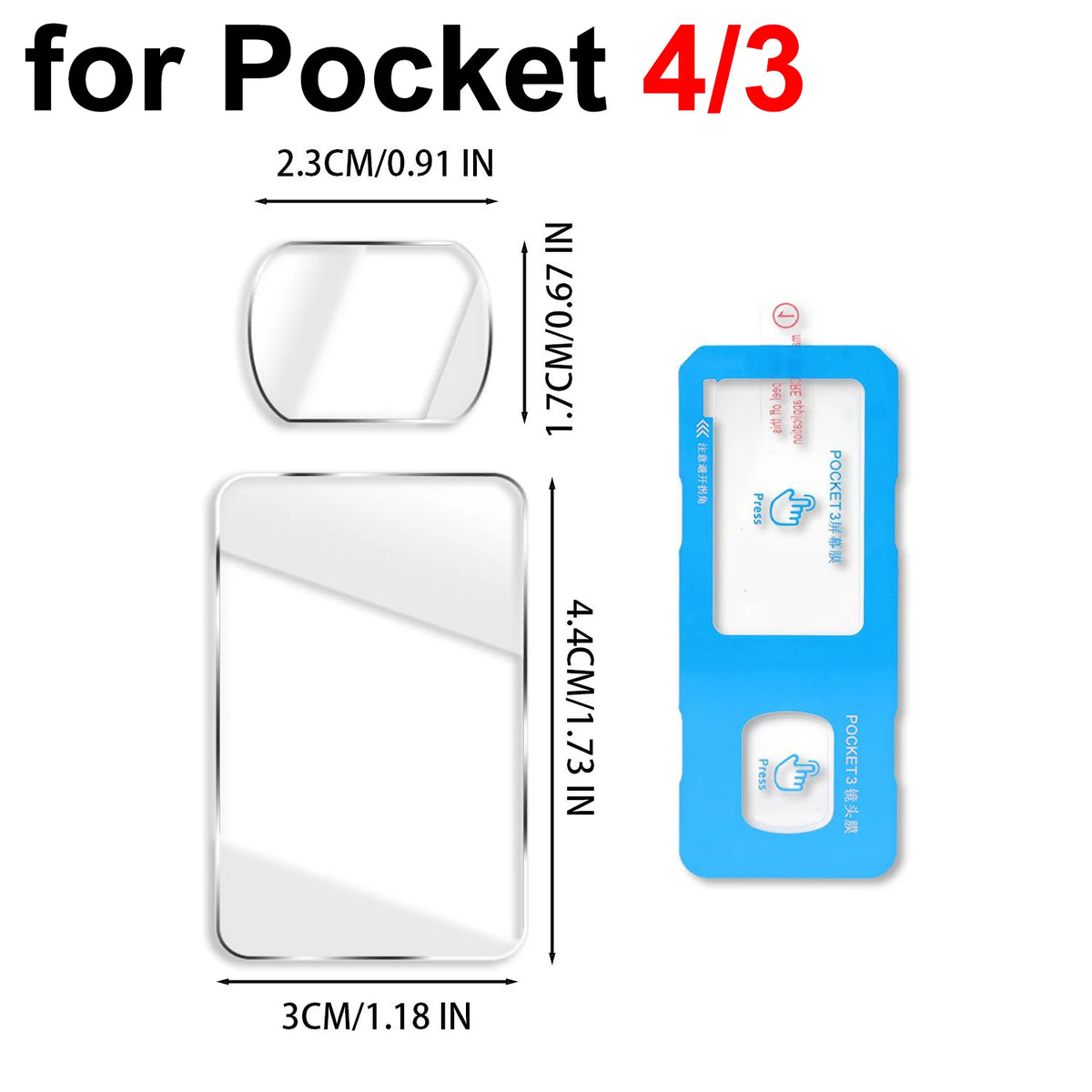 HD Lens Screen Protector for DJI Pocket 4 3 Camera Tempered Glass Easy Install Protective Films For DJI Osmo Pocket4 Accessories