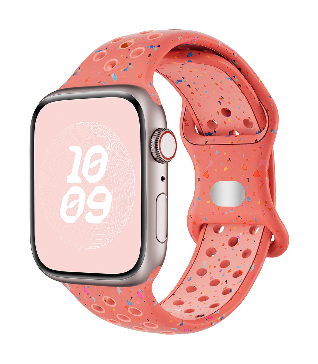 Silicone Strap for Apple watch band 40mm 41mm 45mm 44mm 46mm 49mm 42mm Breathable bracelet iwatch Series 11 10 9 8 SE 3 Ultra 2