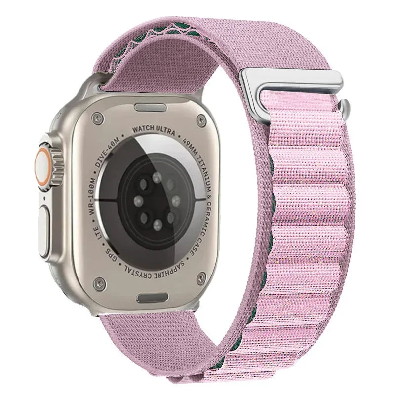 Alpine Loop Strap For Apple Watch Ultra 3 2 1 Band 49mm 11 10 9 8 7 45mm 41mm 42mm 46mm Nylon Bracelet iWatch 6 5 4 3 SE3 2 Belt