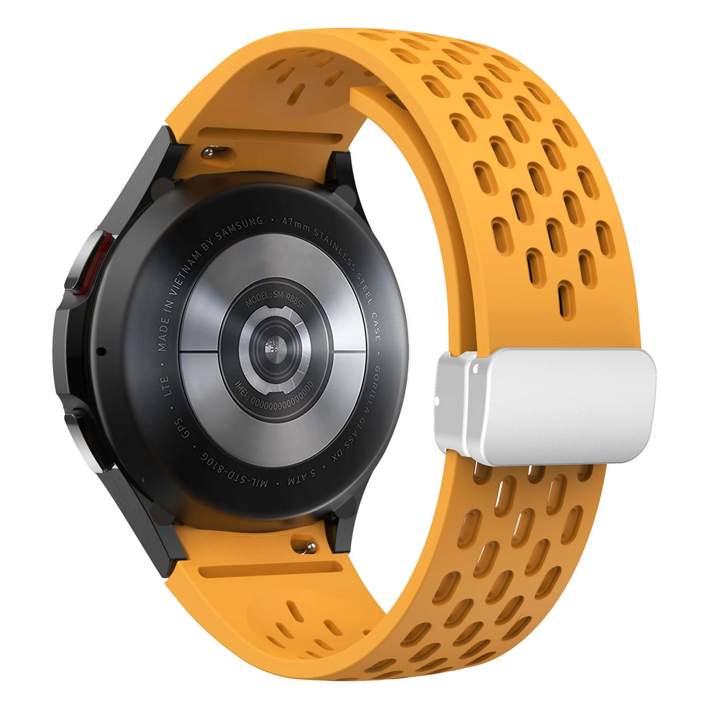 Silicone Strap for Samsung Galaxy Watch 7 6 5 4 40mm 44mm 5Pro 45mm Magnetic Buckle Band 6 Classic 43mm 47mm No Gaps Bracelet