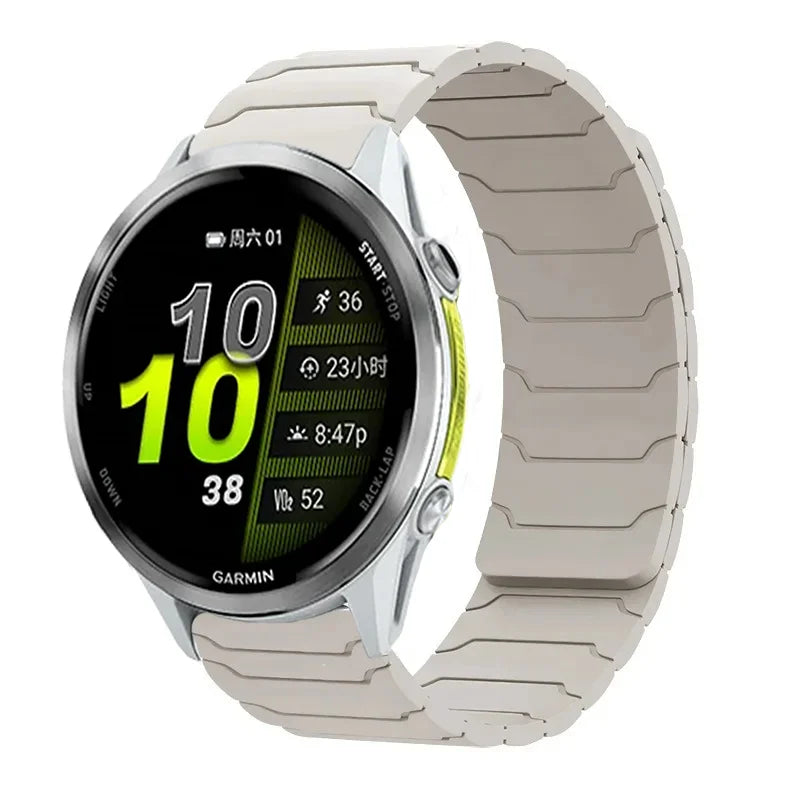 18 20 22mm Silicone Strap For Garmin Venu 4 3 2 3s 2s band Forerunner 255 165 265 255s 265s 970/Active 6/5/4 Magnetic Bracelet