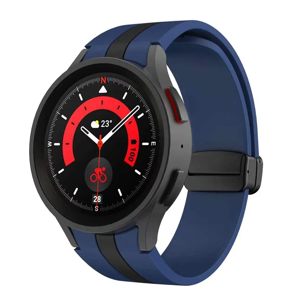 Silicone Strap for Samsung Galaxy Watch 5 Pro 45mm Galaxy Watch 6 5 4 44mm 40mm Magnetic Buckle Band For Watch 6 Classic 43 47mm