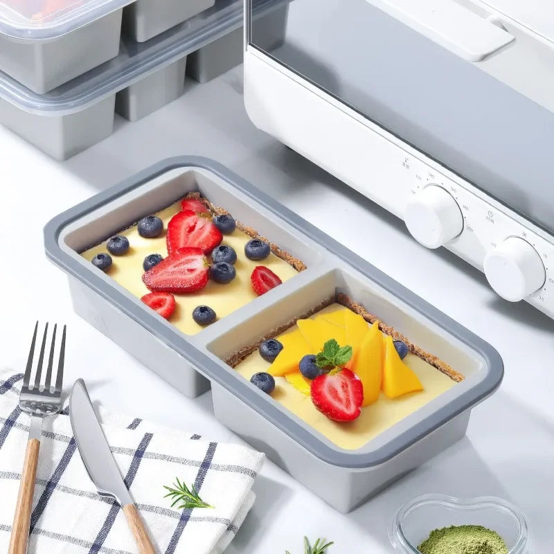 Large Ice Cube Freezer Molds-Soup,Silicone Freezer Tray with Lid Sauce,leftovers,Homemade Meal Prep Freezing Storage Containers