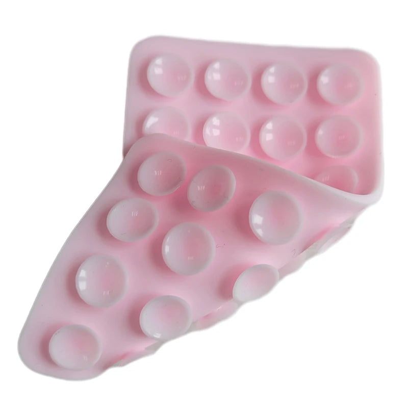 1pc Backed Adhesive Sucker Pad For Fixed Pad Double Side Silicone Suction Pad For Mobile Phone Fixture Suction Cup