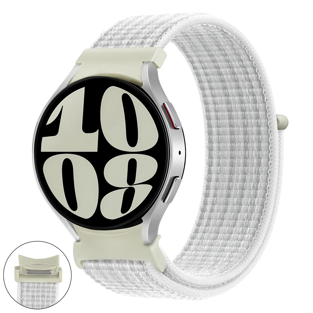 No gaps nylon Band For Samsung Galaxy Watch 6 4 Classic 5 pro 44mm 40mm 47mm 43mm 20mm Sport loop bracelet Galaxy Watch 6 Strap