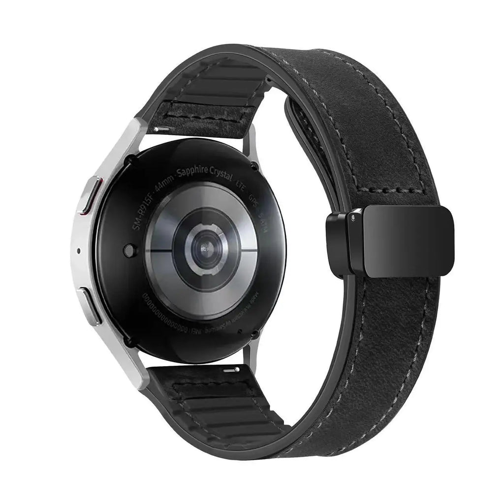 Leather Silicone Strap for Samsung Galaxy Watch 6/5/4 44mm 40mm Watchband 20mm Band Bracelet Galaxy Watch6 Classic 43mm 47mm
