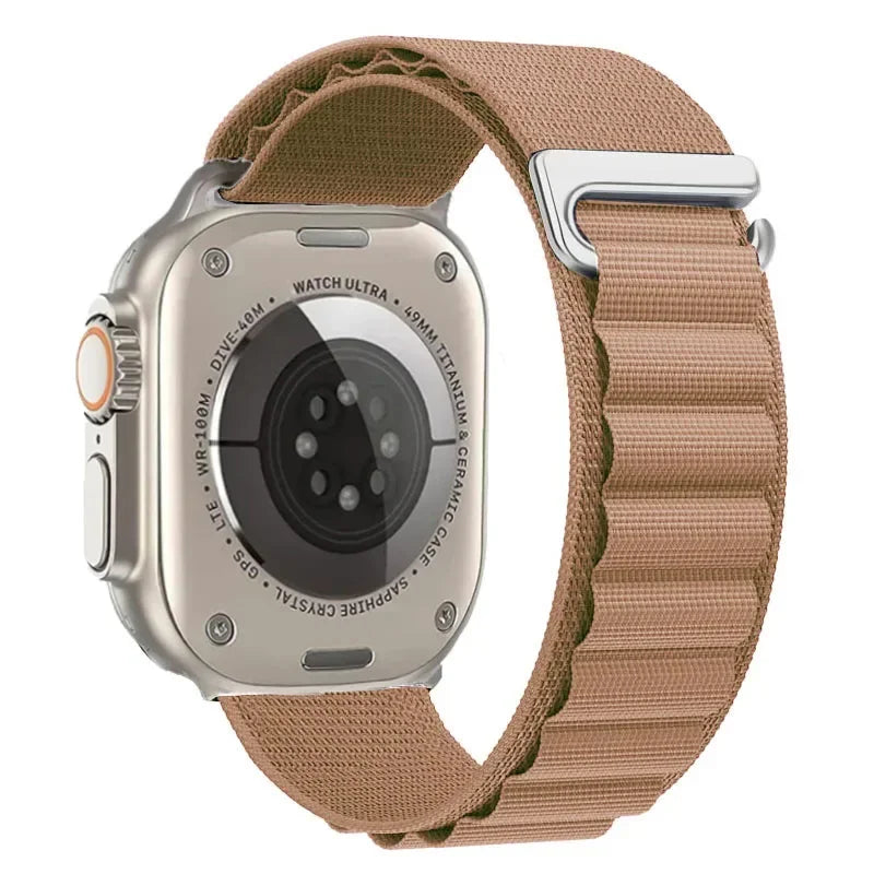 Alpine Loop Belt For Apple Watch Ultra 49mm 11 10 9 8 7 10 46mm 42mm 45mm 41mm Nylon Band iWatch Series 6 5 4 SE 44mm40mm Correa
