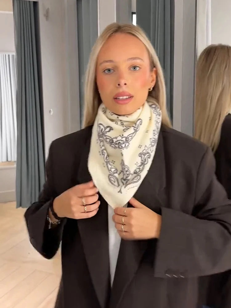 Women Vintage Paisley Printed Scarf Autumn Winter Soft Warm Long Shawl 2026 Fashion Casual Daily Outdoor Chic Neck Wrap Scarves