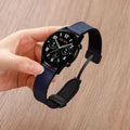 22mm 20mm Leather Silicone Strap For Samsung Galaxy Watch 7 6 5 4 40mm/44mm Magnetic Band For Galaxy Watch 6 Classic 43mm 47mm