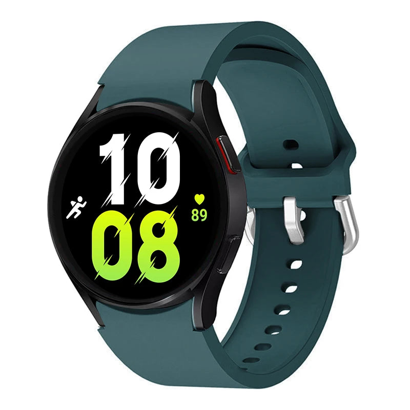 official Silicone Strap For Samsung Galaxy Watch 5 4 44mm 40mm/4Classic 46 42mm Wrist 20mm Bracelet Galaxy Watch 5 Pro 45mm Band