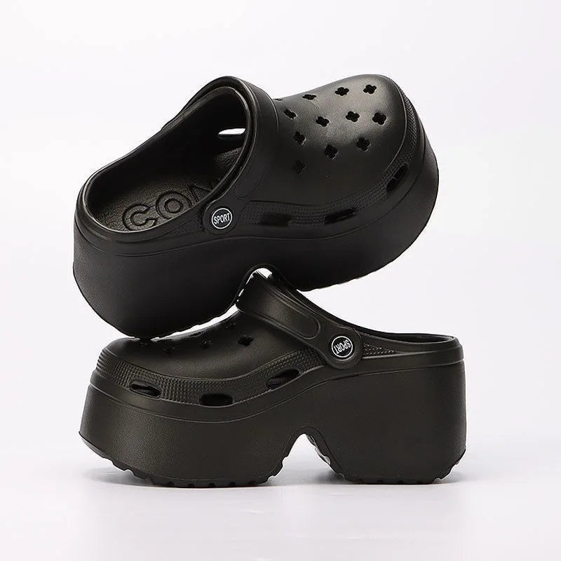 2025 Chunky Platform Clogs Shoes for Women Thick Bottom Non Slip Beach Sandals Woman Summer Fashion Wedges EVA Sandals Slippers