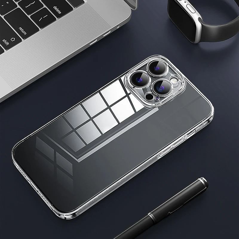 Ultra Thin High Transparent Hard PC Case For iPhone 18 17 15 14 13 12 16 Pro Max 17e Crystal Clear Shockproof Bumper Phone Cover