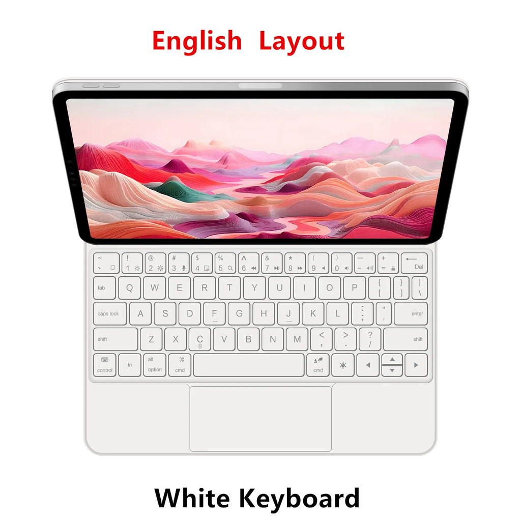 Magic Keyboard Folio For Xiaomi Pad 7 2024 Mi Pad 7 8 Pro 11.2" Tablet Smart Case for Xiaomi Pad 8 Spanish German keyboard cover