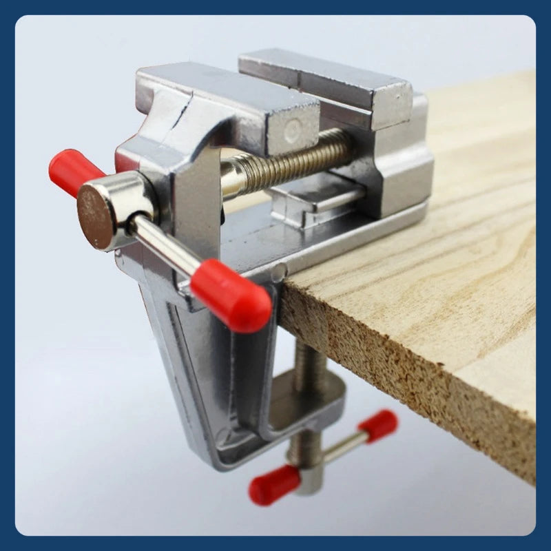 Small Jewelers Hobby  Clamp On Table Flat Pliers Tool Mini Vice Bench Vise Muliti-Funcational 3.5&quot Aluminum Miniature