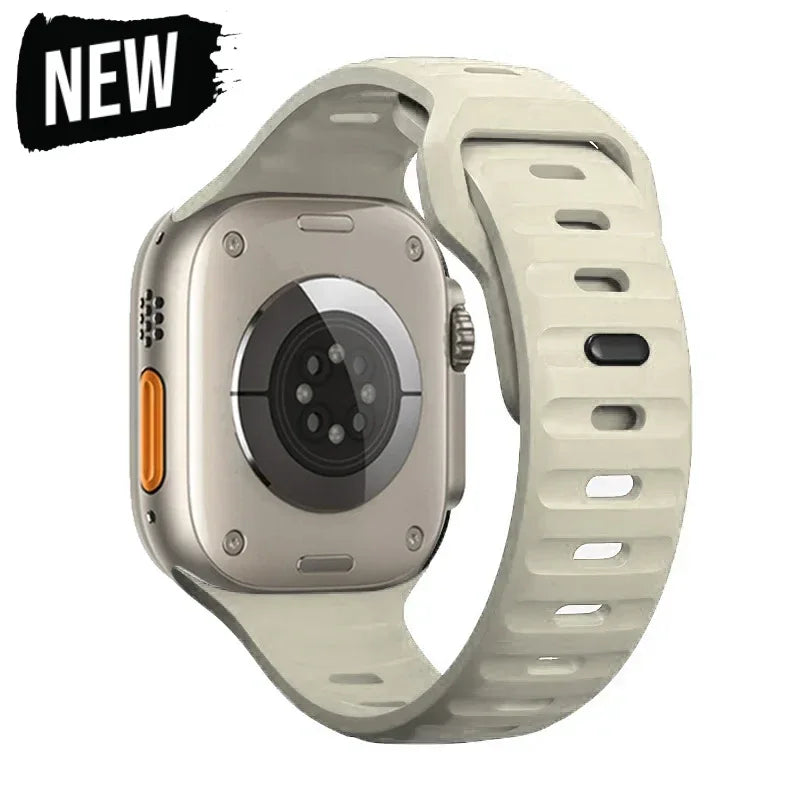 Silicone Strap for Apple Watch Band series 10 42mm 46mm 9 8 7 41 45mm ultra2 49mm 44 40 38 42mm Correa Band for Iwatch 6 SE 5 4