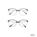 Photochromic Frameless Eyeglasses for Men Fashion Glasses Anti Radiation Eye Sunglasses for Men Korean Glasses Rectangle Compute