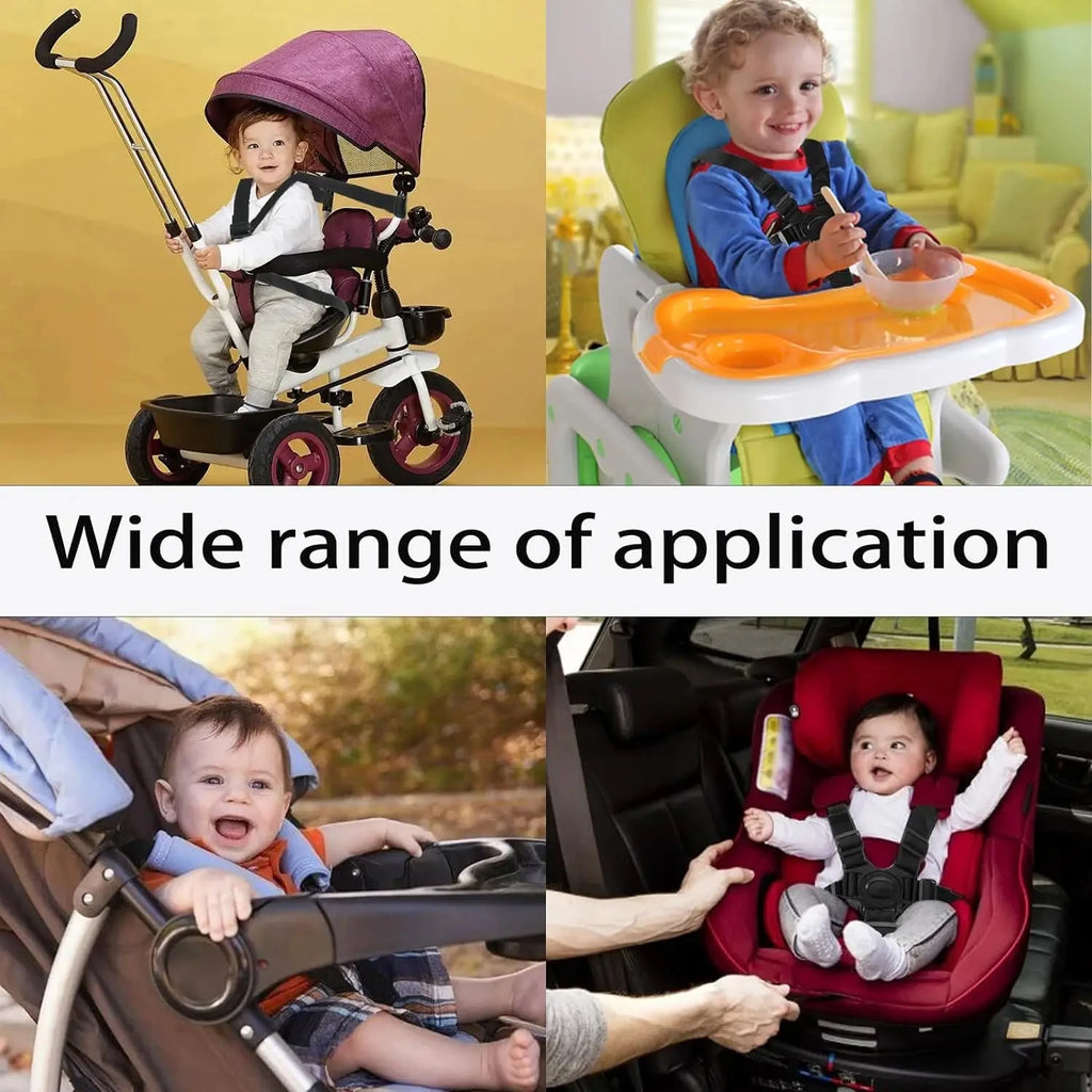 Baby Universal 5 Point Harness High Chair Safe Belt Seat Belts for Stroller Pram Buggy Children Kid Pushchair Child Dining Chair