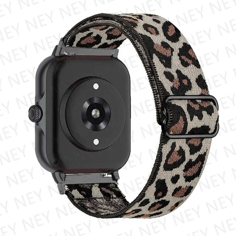 Shiny Elastic strap For Amazfit gts 4-3-2-2e-mini/bip-U-S-lite/Stratos 2 20mm/22mm band Bohemian Pride bracelet gtr-4-3-3pro-2e