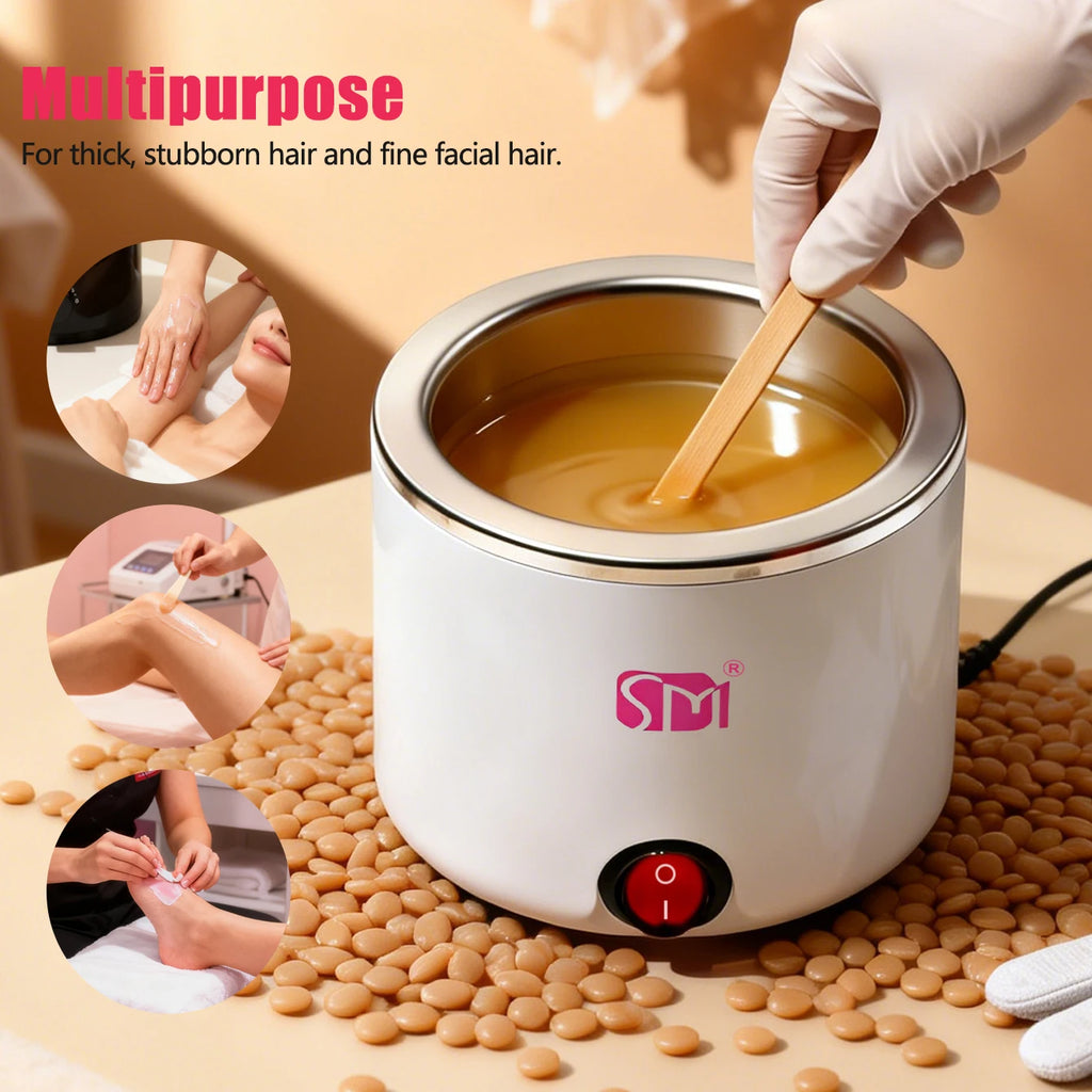 LULAA Waxing Wax Warmer for Hair Removal Quick Heating Wax Melt Warmer Easy to Use at Home Waxing Kit for Women Use