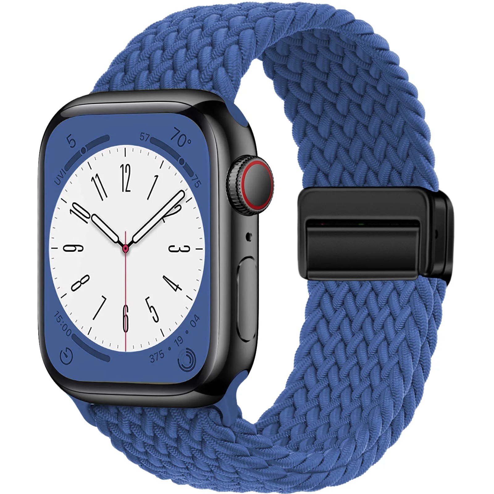 Nylon Strap For Apple Watch Band Ultra 44mm 40mm 45mm 49mm 41mm 44 mm magnetic buckle Braided Bracelet iWatch series 10 9 se 7 8