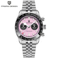 2026New PAGANI DESIGN Quartz Panda Dial Watch Sapphire Luxury Luminous 500 Bezel Men Watch 316L All Steel Japan Movt Chronograph