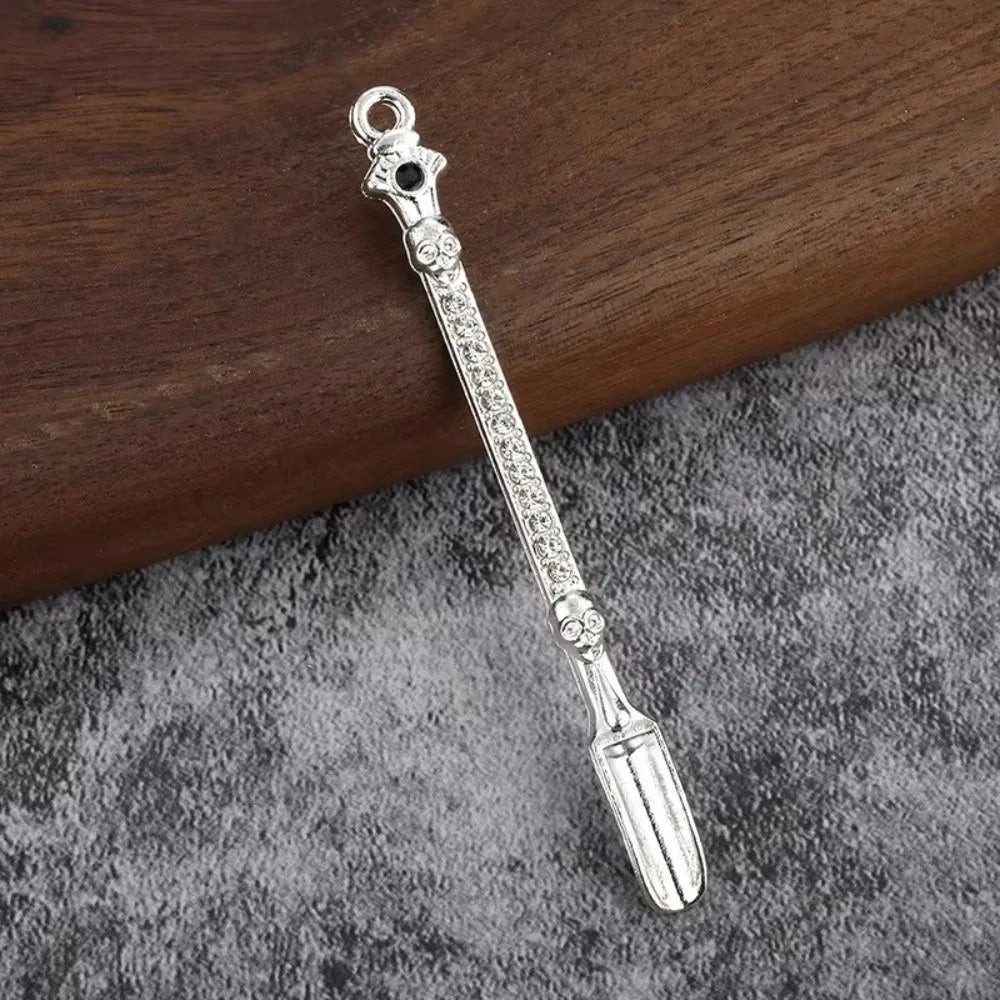Powder Spoon Thicken Metal Spoon Micro-tuning Coffee Mini Shovel Long Handle Small Stirring Spoons Kitchen Supplies