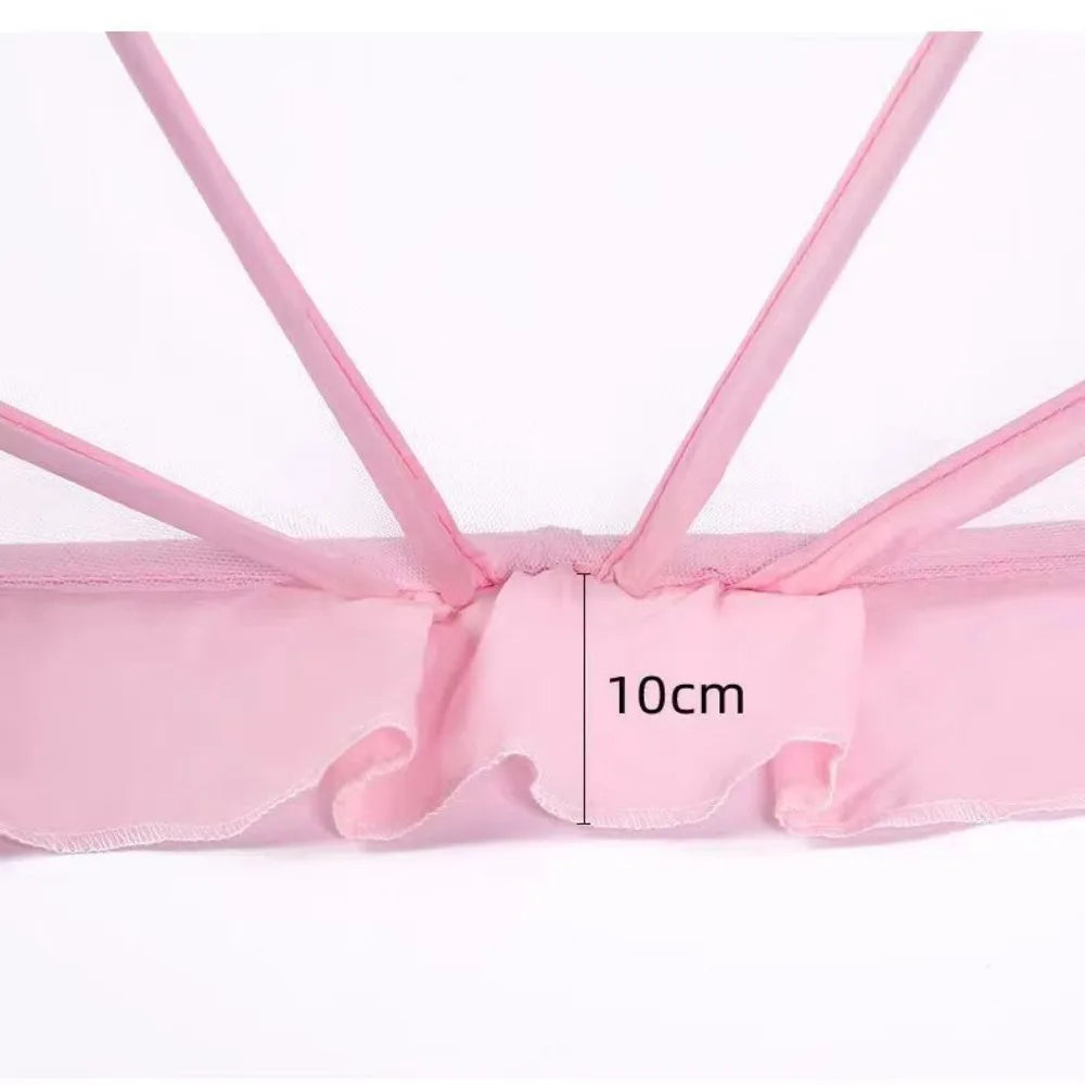 New Foldable Bed Mosquito Net Baby Accessories Undecided Baby Canopy Yurt Plastics Sunshade Mosquito Cover