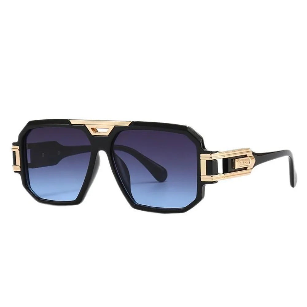 Party Square Full Frame Sunglasses Large Frame Oversized Anti-UV Glasses Street Style PC Retro HD Sunglasses Men