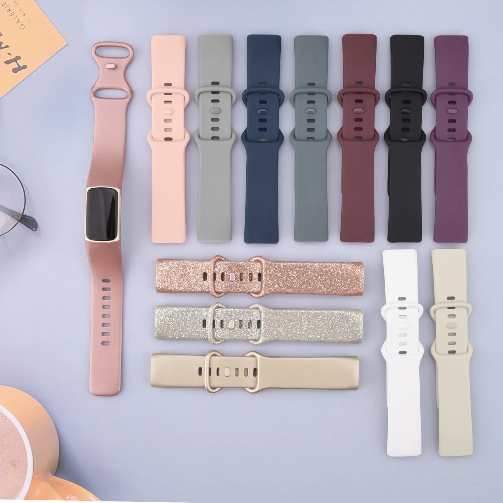 Watch Band for Fitbit Charge 5 6 Strap Wristband Replacement TPU Sport Bracelet for Fitbit Charge 5 Smartwatch Band Accessories